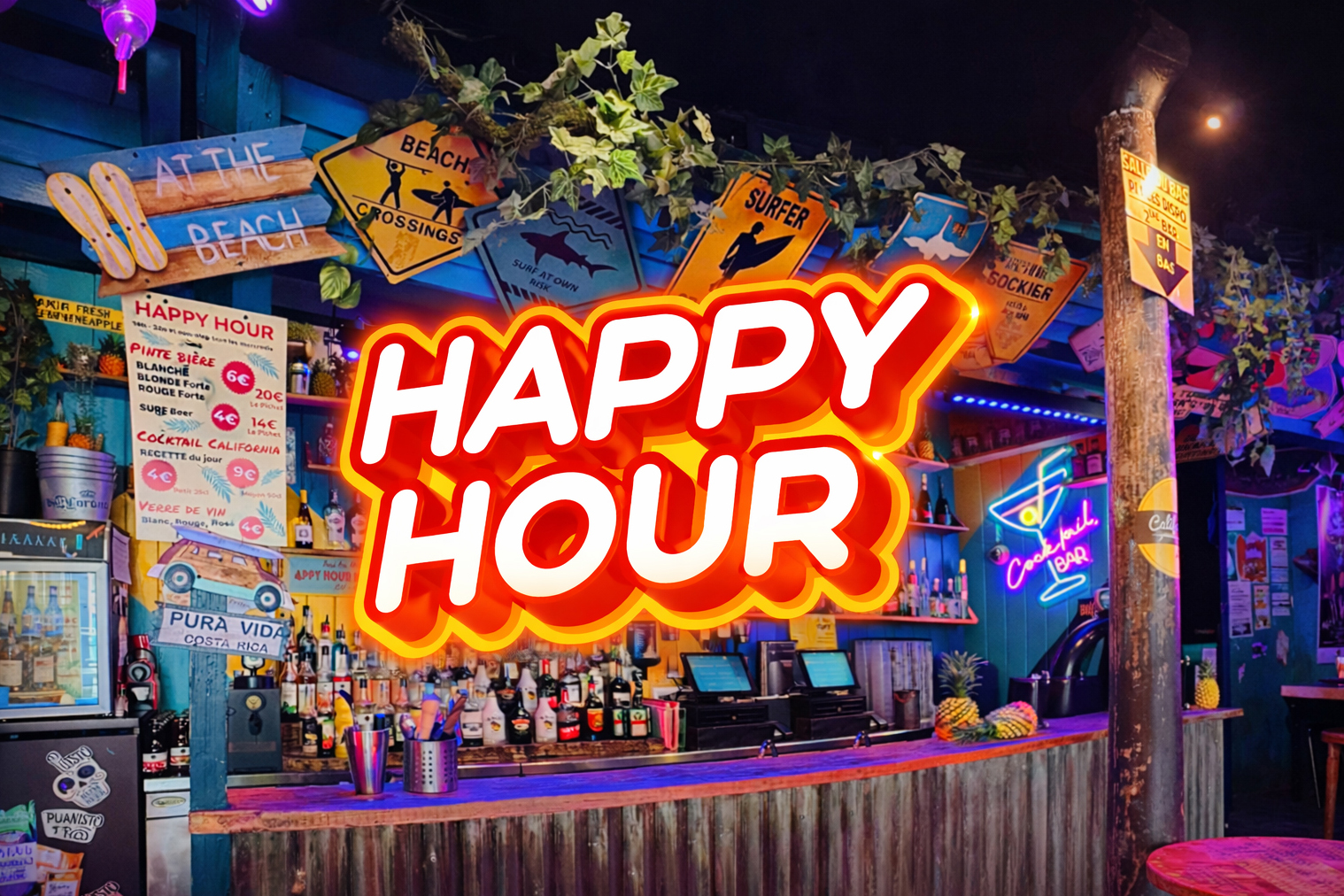 HAPPY HOUR du Lundi au Dimanche